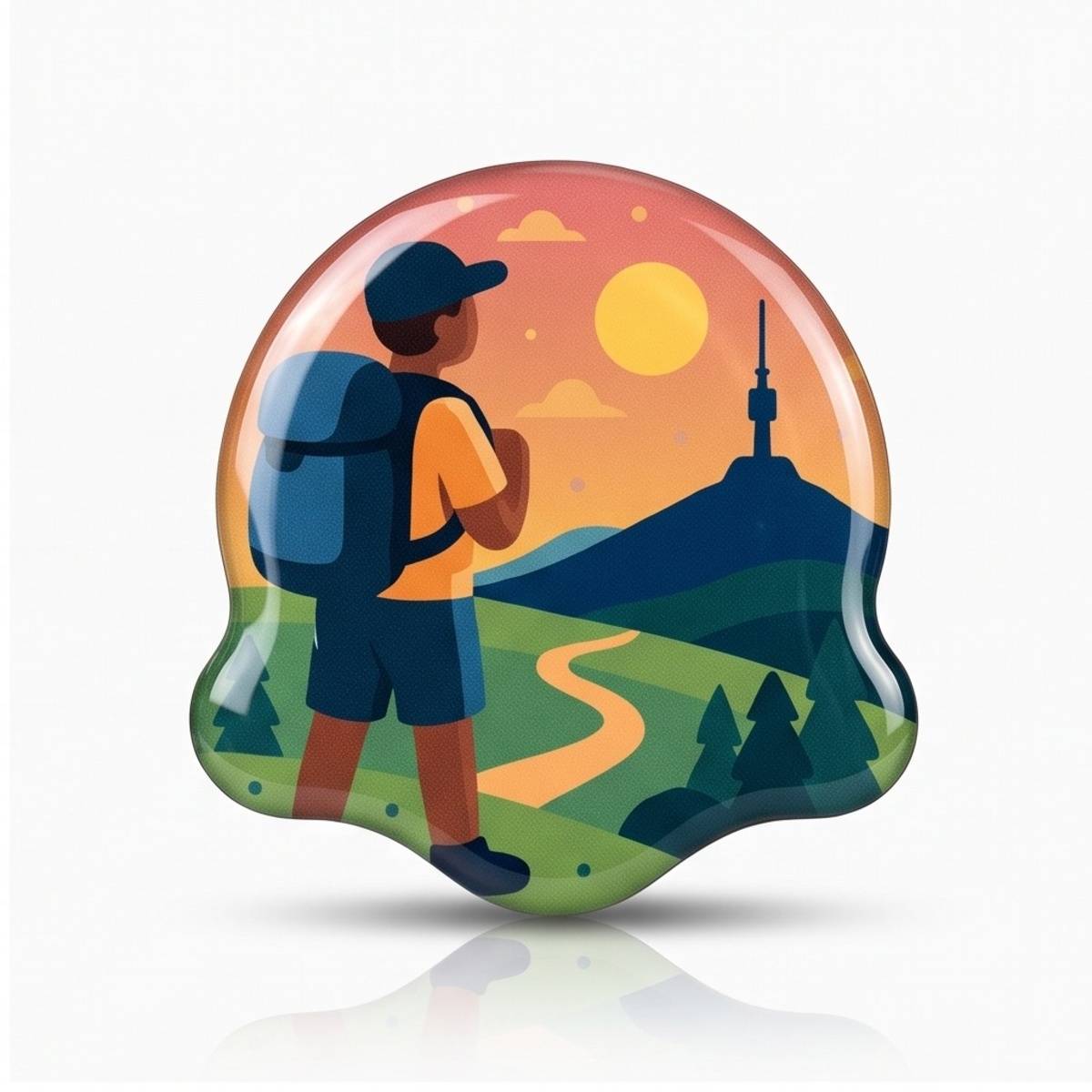 Pryskyřicová 3D magnetka: Turista