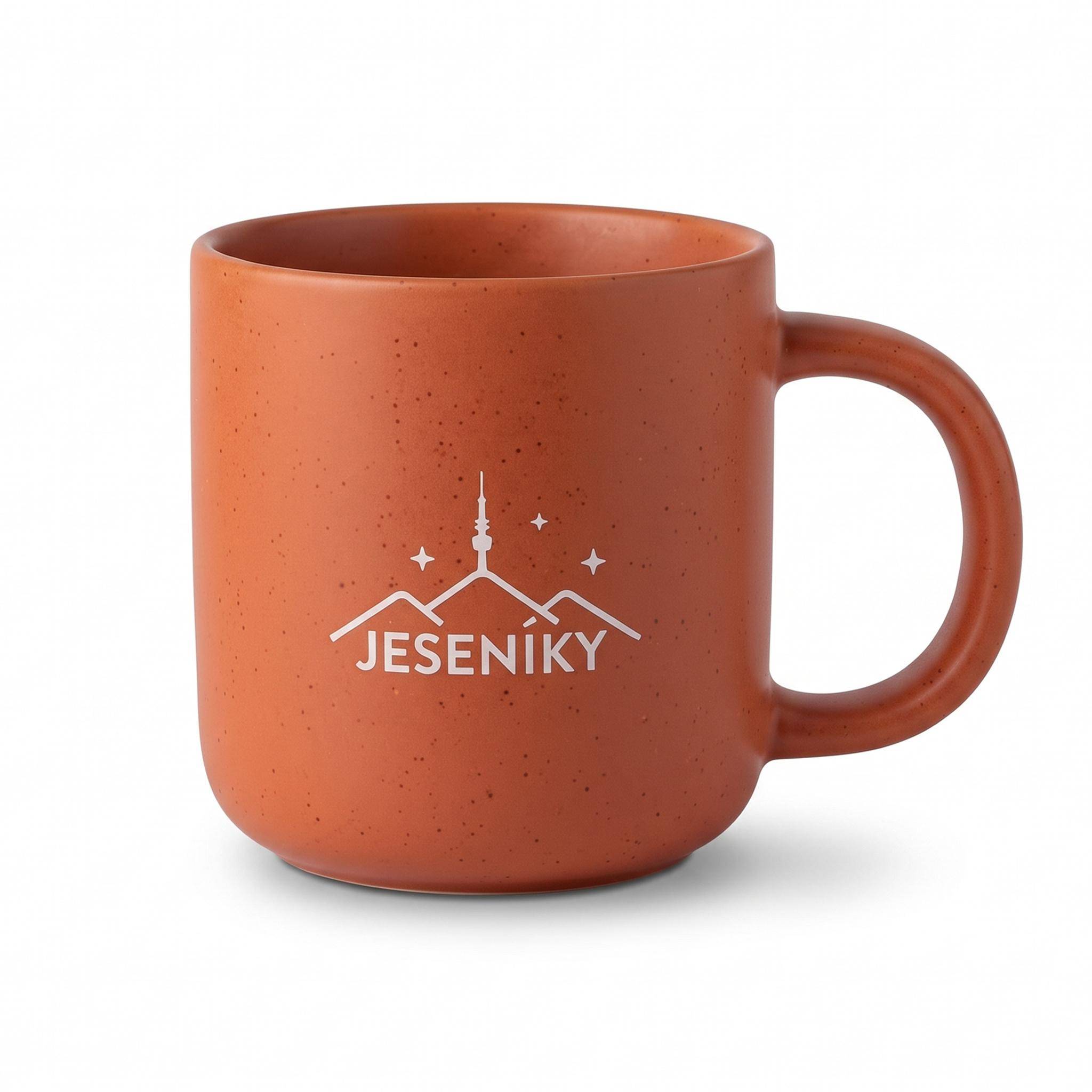 Keramický hrnek Jeseníky 370 ml – růžový
