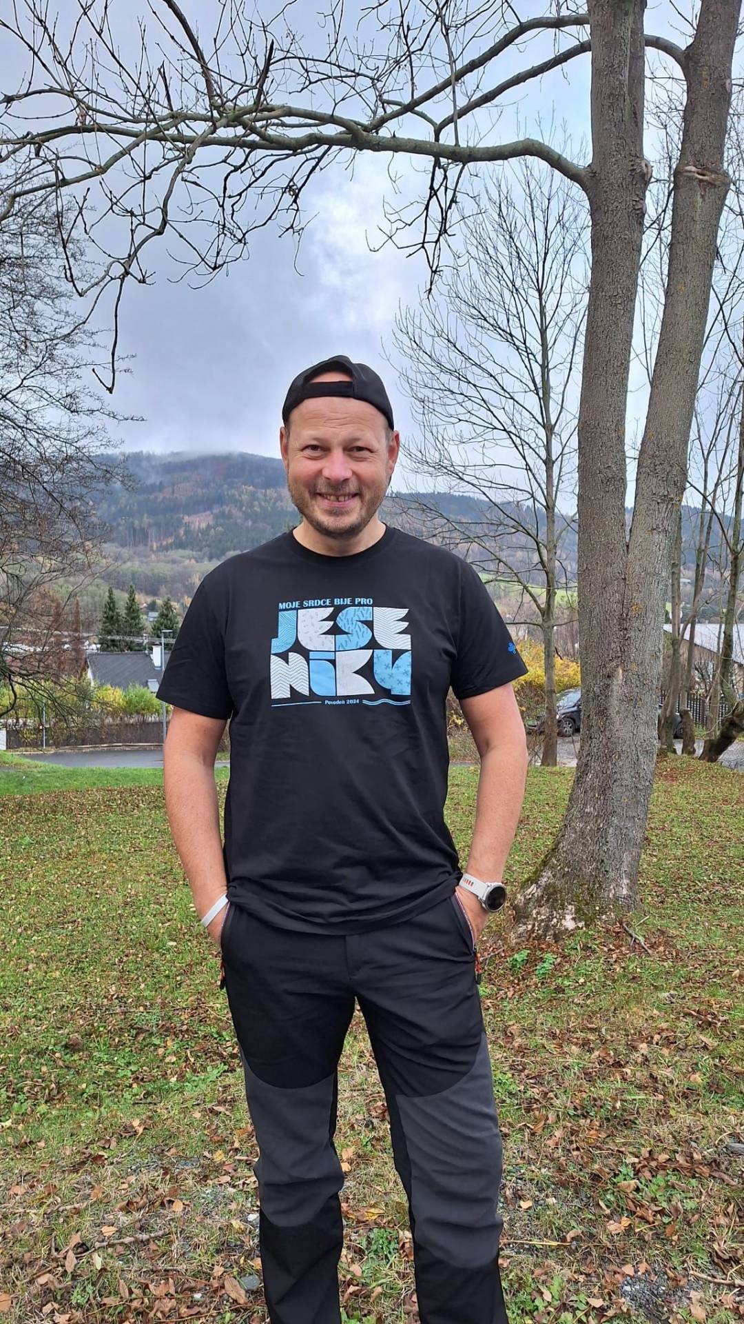 Pánské bavlněné triko zn. Kilpi - černá barva