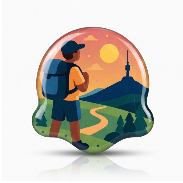 Pryskyřicová 3D magnetka: Turista
